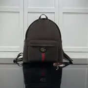 Gucci Burgundy Suede Backpack (834466) - GG Logo, Premium Hardware, 36.5×41×18cm #B59989