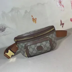 Brand G Print leather belt bag crossbody bag #99914745