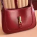Gucci 637091 Mini Hobo Shoulder Bag Smooth Leather Gold Hardware 19cm #A67479