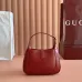 Gucci 637091 Mini Hobo Shoulder Bag Smooth Leather Gold Hardware 19cm #A67479