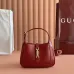 Gucci 637091 Mini Hobo Shoulder Bag Smooth Leather Gold Hardware 19cm #A67479