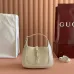Gucci 637091 Mini Hobo Shoulder Bag Smooth Leather Gold Hardware 19cm #A67479
