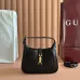 Gucci 637091 Mini Hobo Shoulder Bag Smooth Leather Gold Hardware 19cm #A67479