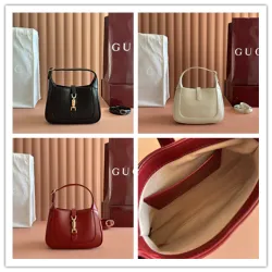 Gucci 637091 Mini Hobo Shoulder Bag Smooth Leather Gold Hardware 19cm #A67479
