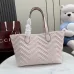 Gucci 855279 GG Marmont Large Tote Bag - White / Light Blue #B60907