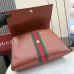 Gucci Brown Leather Web Stripe Horsebit Flap Handbag 875019 #B66560