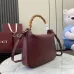 Gucci Burgundy Leather Bamboo Shoulder Bag 799863 W30xH23xD6.5cm #B67166