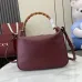 Gucci Burgundy Leather Bamboo Shoulder Bag 799863 W30xH23xD6.5cm #B67166