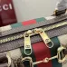 Gucci GG Canvas Handbag 866734 Beige 38.5x22.5x13cm #B62922