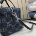 Gucci GG Denim Boston Bag Crossbody 875811 20×12×11CM #A68100