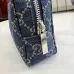 Gucci Mini Zipper Denim Pouch Travel Makeup Clutch Bag 875801 #B66545