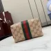Gucci Mini Zipper Denim Pouch Travel Makeup Clutch Bag 875801 #B66545