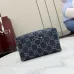 Gucci Mini Zipper Denim Pouch Travel Makeup Clutch Bag 875801 #B66545