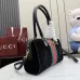 Gucci Web Stripe Horsebit Handbag 866732 Black 28x15x10cm #B62934