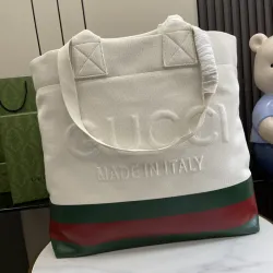Gucci logo-embossed Canvas Tote Bag #B52543
