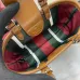 Gucci-Inspired Mini Top Handle Bag - Beige & Ebony Canvas Crossbody Bag #B60234
