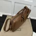GG Emblem briefcase in brown leather #B49565