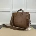 GG Emblem briefcase in brown leather #B49565
