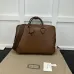 GG Emblem briefcase in brown leather #B49565