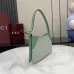 GG Emblem small shoulder bag in coated fabric #B49564