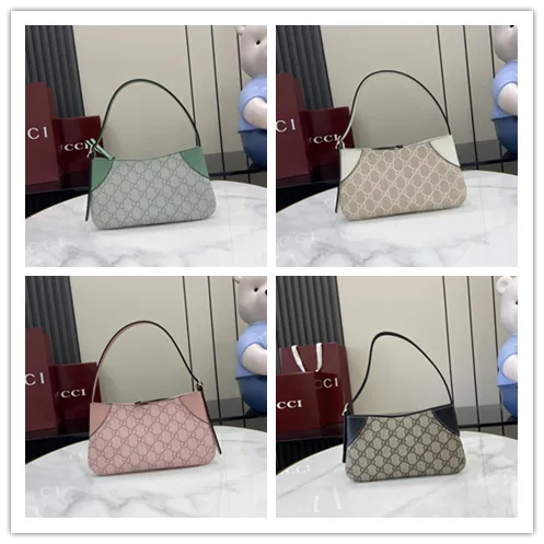 GG Emblem small shoulder bag in coated fabric #B49564