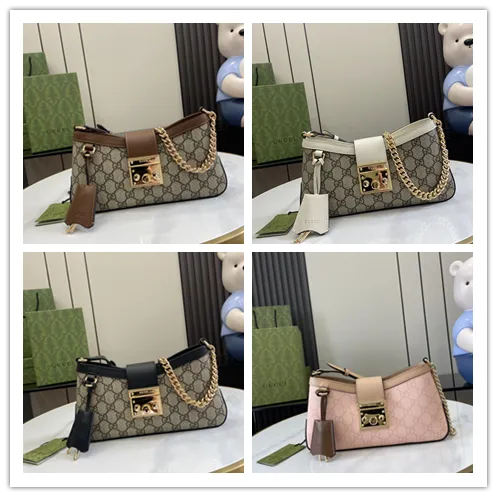 GUCCI GG Supreme Monogram Calfskin Small Padlock Chain size:27×14×6cm #B53620
