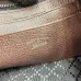 Gucci 875847 Vintage GG Supreme Brown Canvas Silver Chain Underarm Shoulder Handbag #B66012