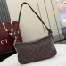 Gucci 875847 Vintage GG Supreme Brown Canvas Silver Chain Underarm Shoulder Handbag #B66012