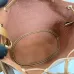 Gucci A002GW Perforated Leather Bucket Bag Drawstring Gold Hardware 20.5cm #A67477