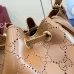 Gucci A002GW Perforated Leather Bucket Bag Drawstring Gold Hardware 20.5cm #A67477
