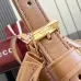 Gucci A002GW Perforated Leather Bucket Bag Drawstring Gold Hardware 20.5cm #A67477