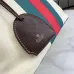 Gucci Beige Canvas Classic Web Stripe Small Tote Bag A0034E #B66550