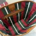 Gucci Beige/Ebony GG Supreme Canvas Bucket Bag with Brown Leather Trim and Adjustable Strap 848881 #B58326