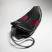 Gucci Black Leather Web Stripe Crossbody Shoulder Bag A002kx #B66542