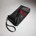 Gucci Black Leather Web Stripe Crossbody Shoulder Bag A002kx #B66542