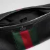 Gucci Black Leather Web Stripe Crossbody Shoulder Bag A002kx #B66542