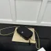Gucci Black Pebbled Leather GG Marmont Mini Camera Bag with Gold Chain Strap 772759 #B58325