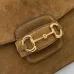 Gucci Brown Suede Horsebit 1955 Shoulder Bag with Gold-Tone Hardware 836890 #B58329