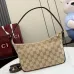 Gucci Coffee GG Canvas Mini Shoulder Hobo Underarm Bag 874743 #B66547