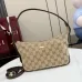 Gucci Coffee GG Canvas Mini Shoulder Hobo Underarm Bag 874743 #B66547