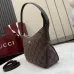 Gucci Coffee GG Canvas Mini Shoulder Hobo Underarm Bag 874743 #B66547