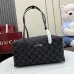 Gucci GG Black Denim Shoulder Handbag 875228 29×14×15CM #A68102