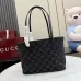 Gucci GG Black Denim Tote Shoulder Bag 875236 25×19×11.5CM #A68101
