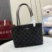 Gucci GG Black Denim Tote Shoulder Bag 875236 25×19×11.5CM #A68101