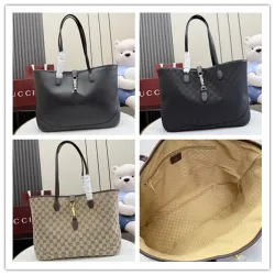 Gucci GG Canvas Shoulder Tote 867015 Black 45x28x12cm #B62920