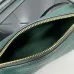 Gucci GG Marmont Half-Moon Shoulder Bag (2 Colors) – Camel Quilted Velvet & Dark Green Leather with Gold-Tone Hardware #B59162