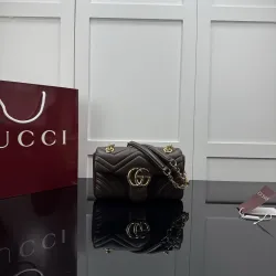Gucci GG Marmont Medium Leather Chain Bag 837280 #B66154