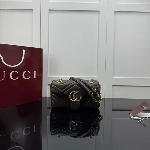 Gucci GG Marmont Medium Leather Chain Bag 837280 #B66154