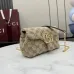 Gucci GG Marmont Quilted Canvas Chain Bag, 18.5 x 11.5 x 7 cm #B63198