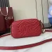 Gucci Red Quilted GG Metal Chain Crossbody Camera Bag 447632 #B66551